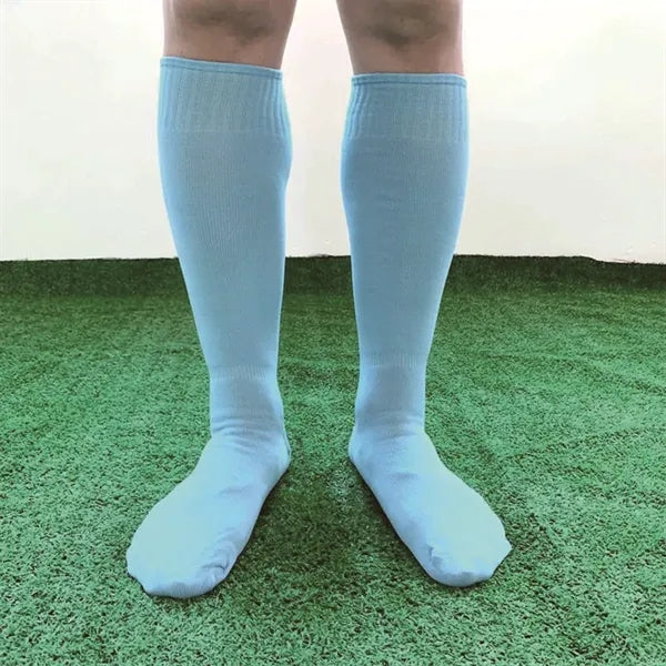 Mid-calf and knee-high soccer socks
