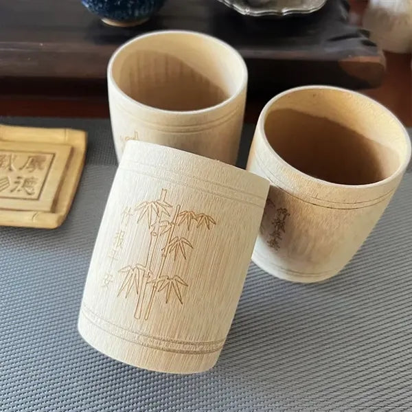 2oz Eco Friendly Carbonized Bamboo Cup
