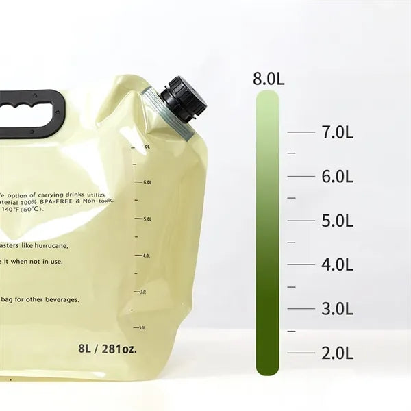 Outdoor Portable Foldable 8L Water Bag Large Capacity