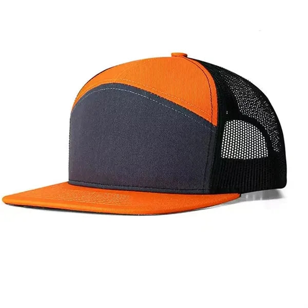 6-Panel Laser-Cut Mesh Quick-Dry Golf Trucker Cap