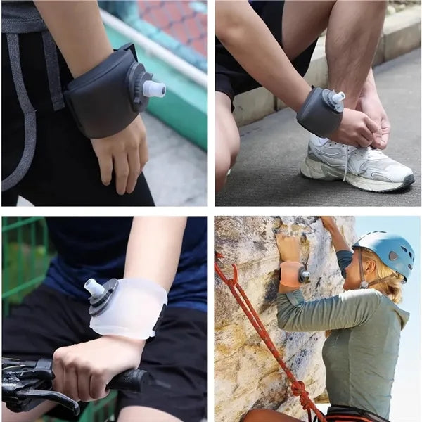 200ML Silicone Portable Wrist Sports Water Bottle