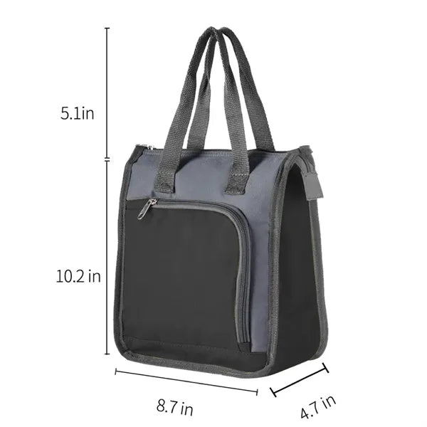 Portable Oxford Lunch Cooler Bag, Insulated Tote for Work &