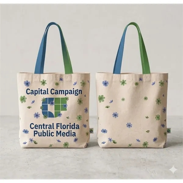 Printed Canvas Tote Bag