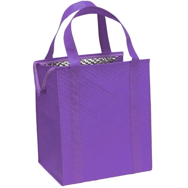 Zipper Non woven Thermal Insolate Tote Bag