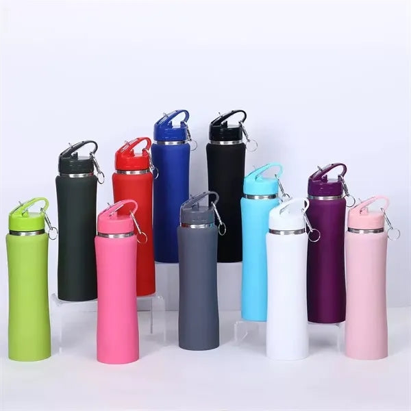 25oz Insulated Steel Water Bottle With Straw Lid
