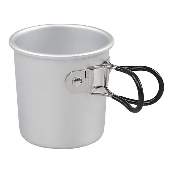 10oz Outdoor Aluminum Alloy Cup With Foldable Hnadle