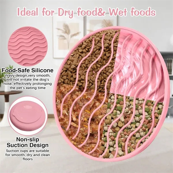 Pet Silicone Plate Cat Dog Slow Food Mat