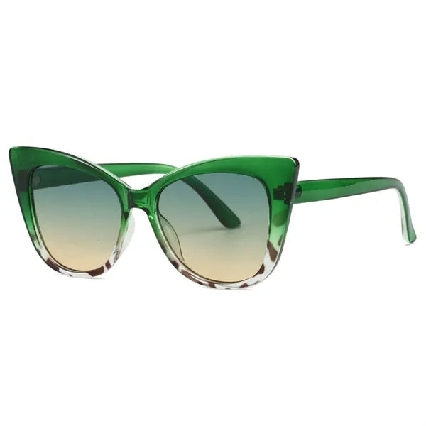 Fashionable Large Frame Cat Eye Sunglasses
