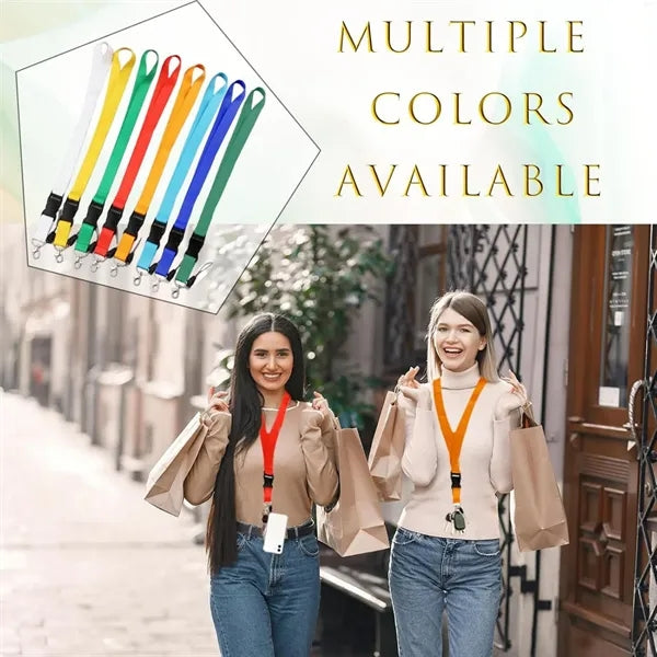 Colorful Polyester Safety Breakaway Lanyards
