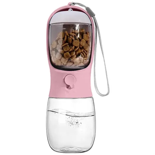 10 oz. Pet Water Bottle with Food Container