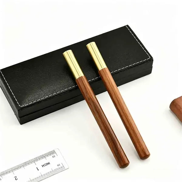 Brass Wood Metal Ballpoint Pen