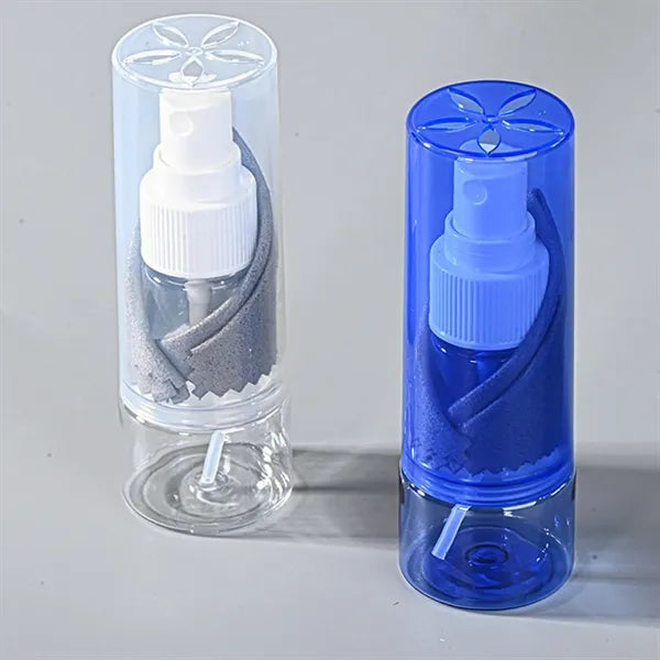 Portable Screen Cleaner Spray with Microfiber Cloth