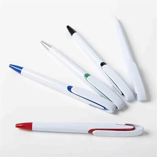 Large Clip Plastic Ballpoint Pen