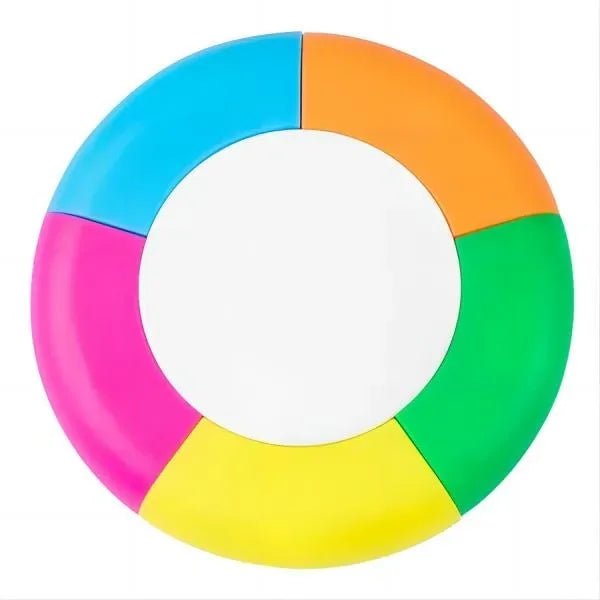 5-Color Wheel Highlighter Pen