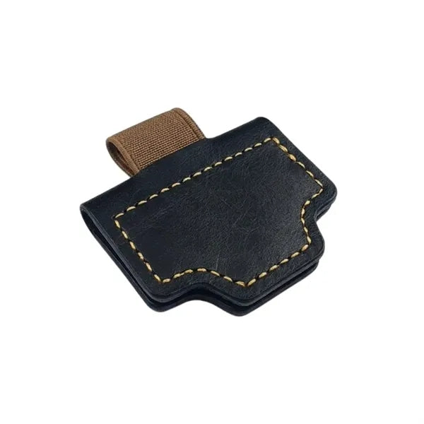 PU Leather Magnetic Bookmark Pen Holder