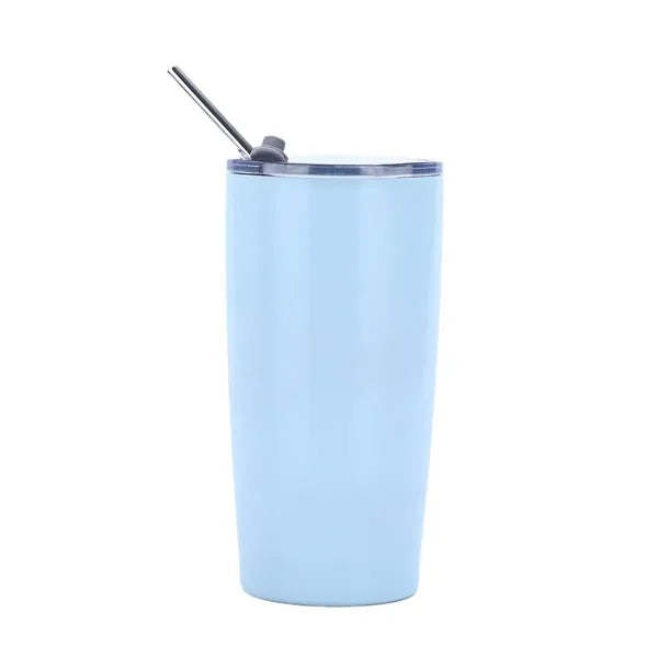 Vacuum Travel Tumbler with Straw - 20 oz