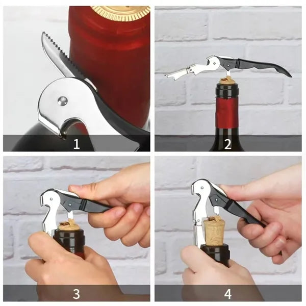 LOGO Multi-Functional Stainless Steel Wine Opener