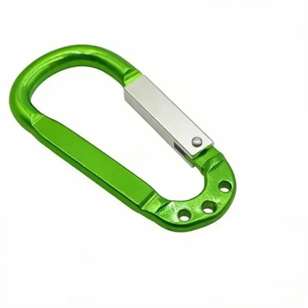 Multi-Color Aluminum Carabiner Keychain with 3 Key Rings