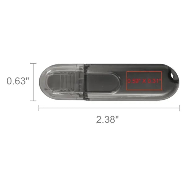 Glendale Black Translucent Oval USB - Simports