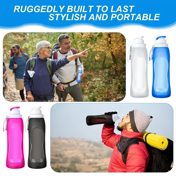 17oz Collapsible Silicone Water Bottle