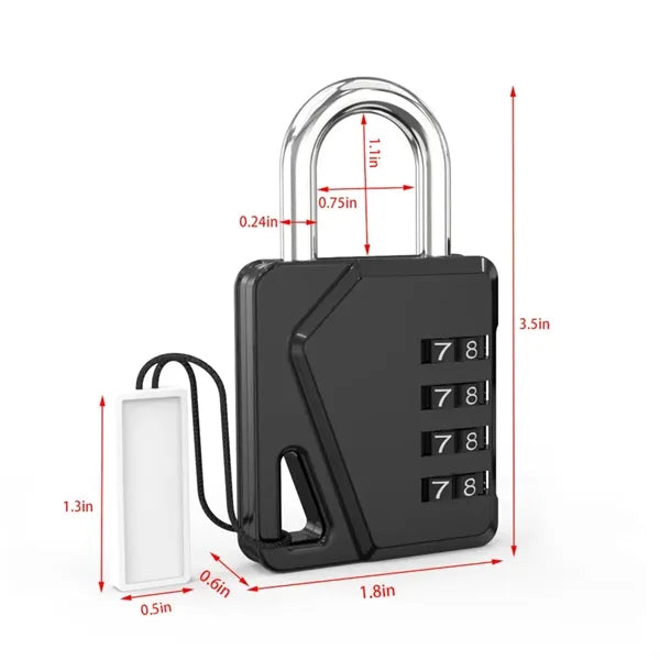 4-digit combination padlock