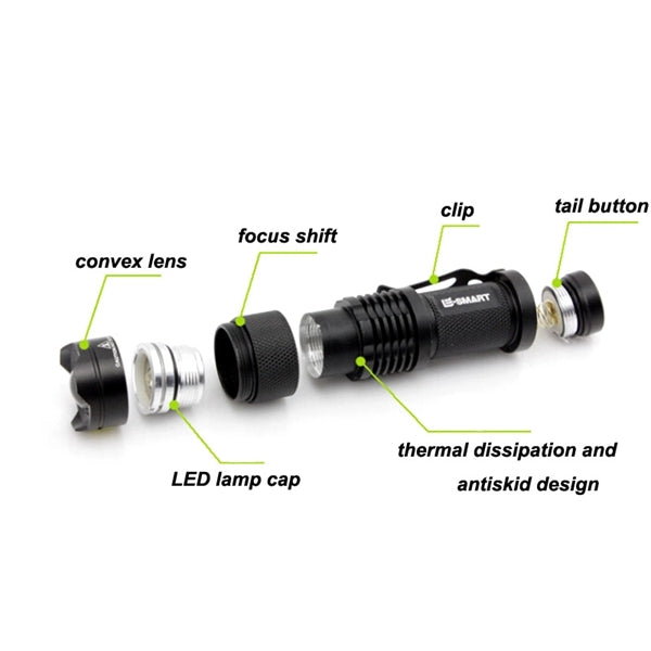 Super Bright Zoomable Or Telescopic LED Flashlight