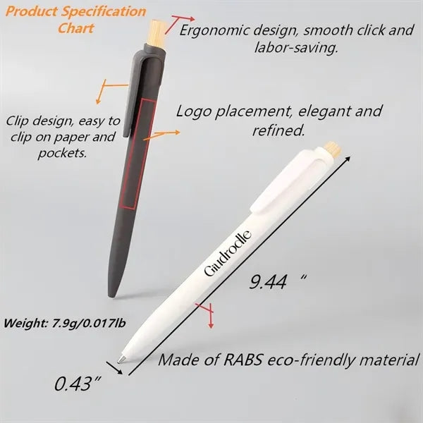 RABS Recycled Eco Ballpoint Pen Custom Logo Promo