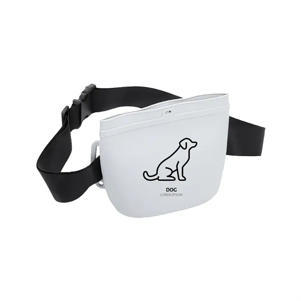 Silicone dog training waist bag