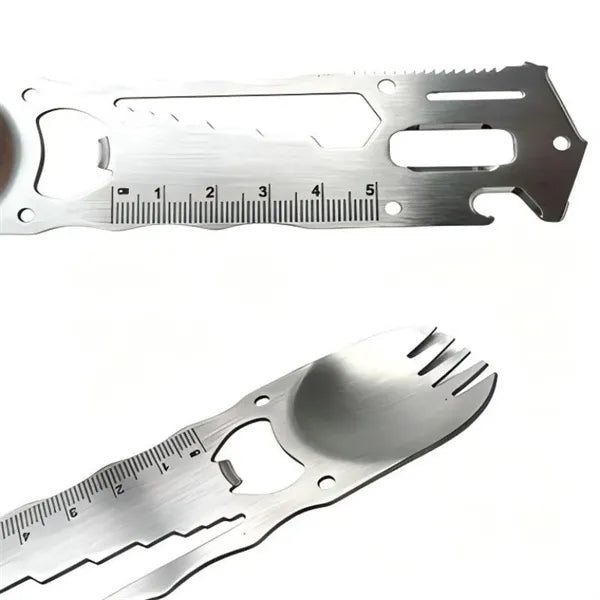 Multi Function Cutlery Spoon Fork Tool Card