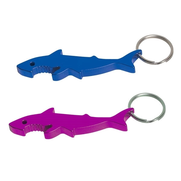 Shark Shaped Bottle Opener Keychain