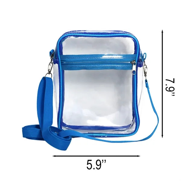Clear PVC Cosmetic Bag Crossbody Travel