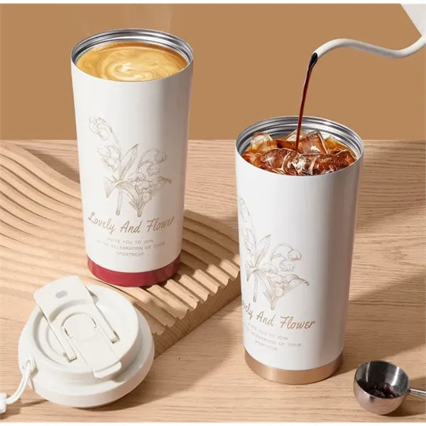 17oz 2 in 1 Stainless Steel Tumbler with Straw, Insulated
