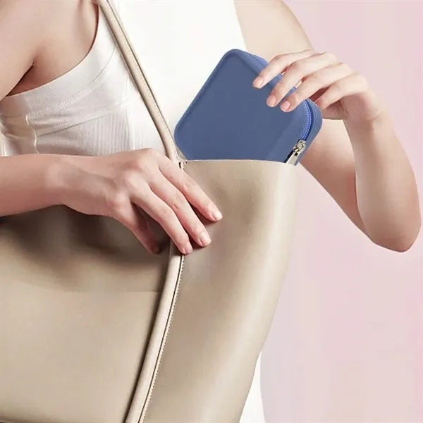 Waterproof silicone square portable zipper wallet
