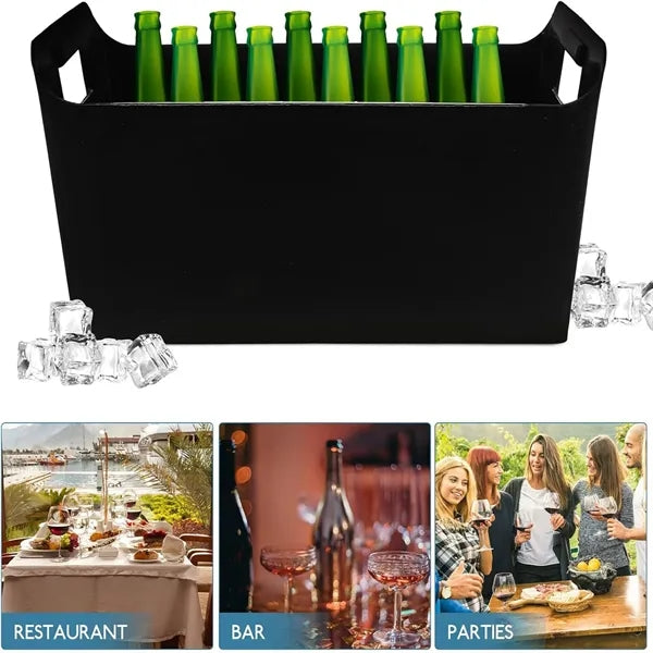 Commercial plastic ice wine barrels for bars bucket
