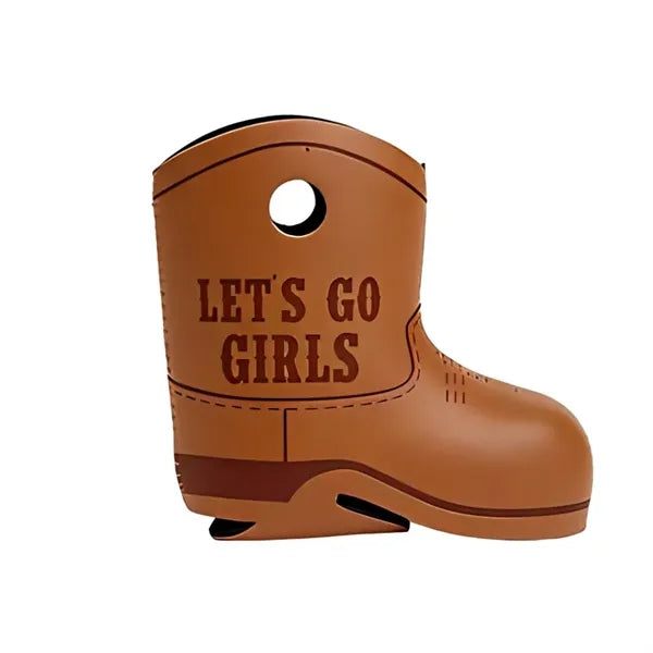 PU Leather Shoe Shape Can Cooler Sleeve