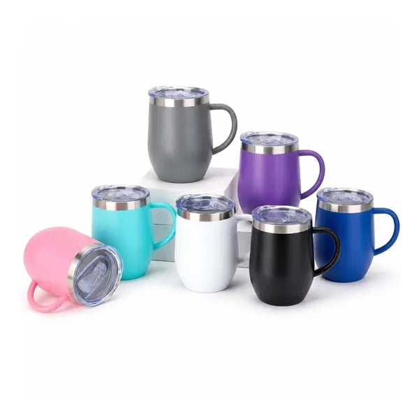 12 oz Stainless Steel Insulated Mug With Handle