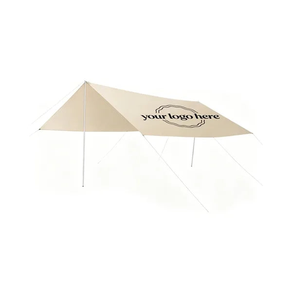 Waterproof Camping Tarp Sun Shelter Rain Fly with Poles