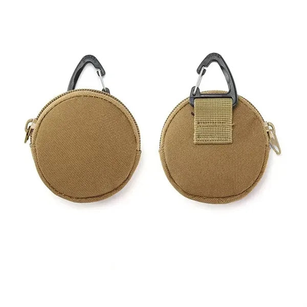 Small Round Zipper Tactical Coin Purse
