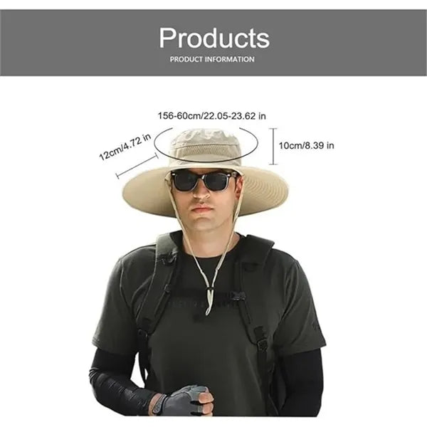Sun Hat With Solar-Powered Fan