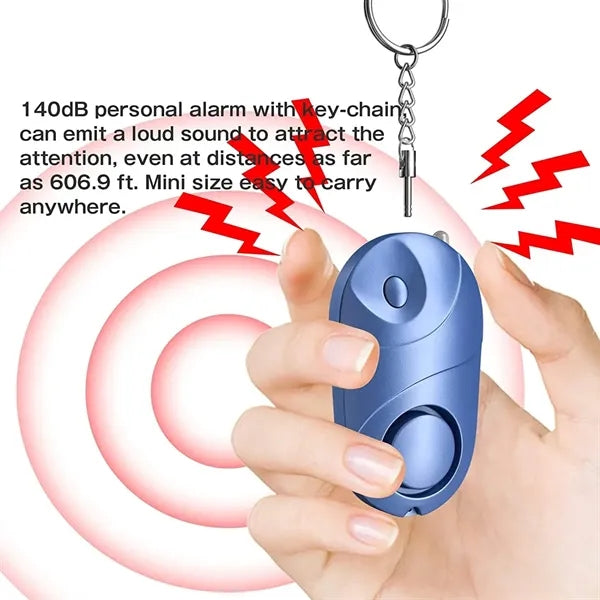 Personal Safety Alarm Keychain with LED Emergency Light