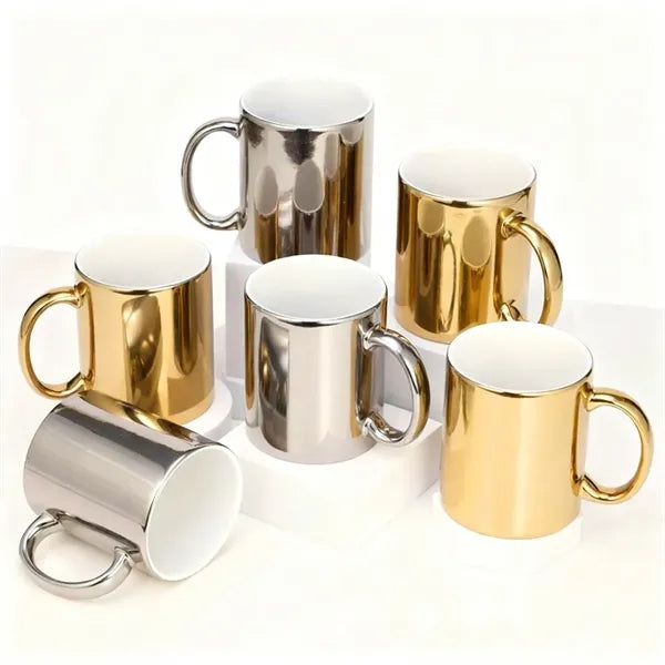 11oz Stylish Premium Gold Ceramic Mug for Daily Use