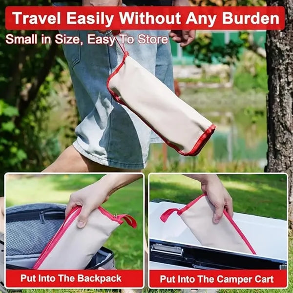 Foldable Portable Outdoor Stool with Carry Bag for Camping
