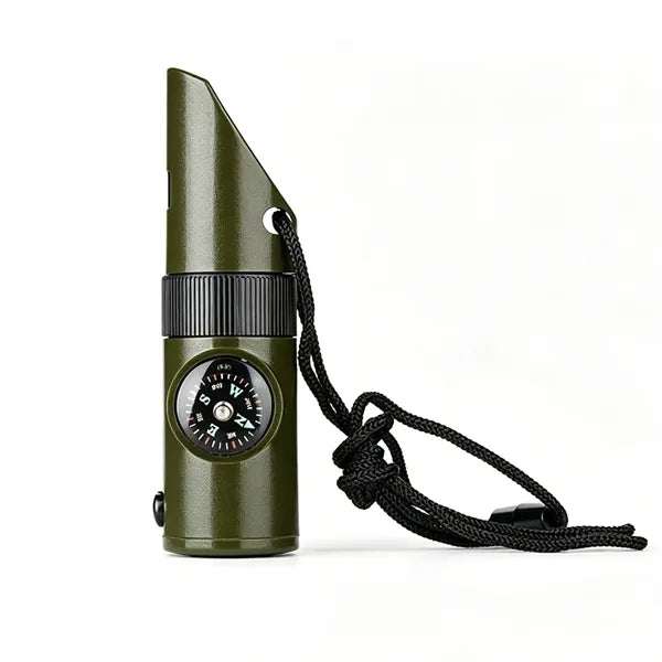 7 in 1 Survival Whistle with Compass