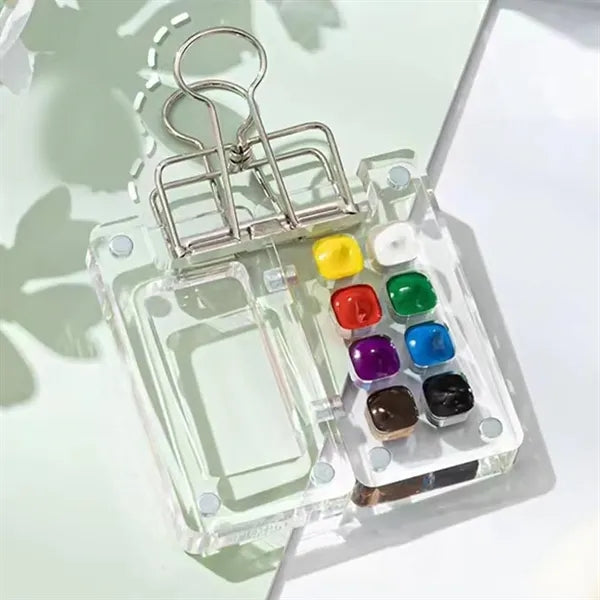 Mini 8-Color Acrylic Watercolor Palette Box