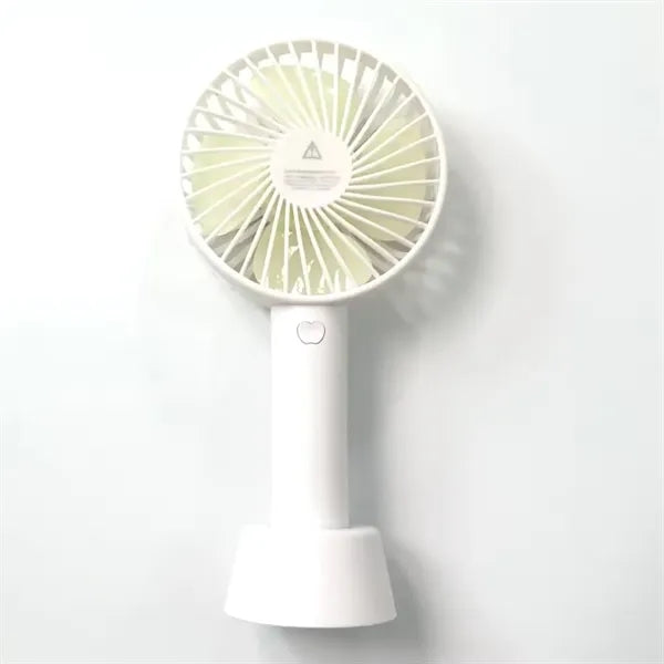 Mini Handheld Rechargeable Battery-Operated Fan with Stand