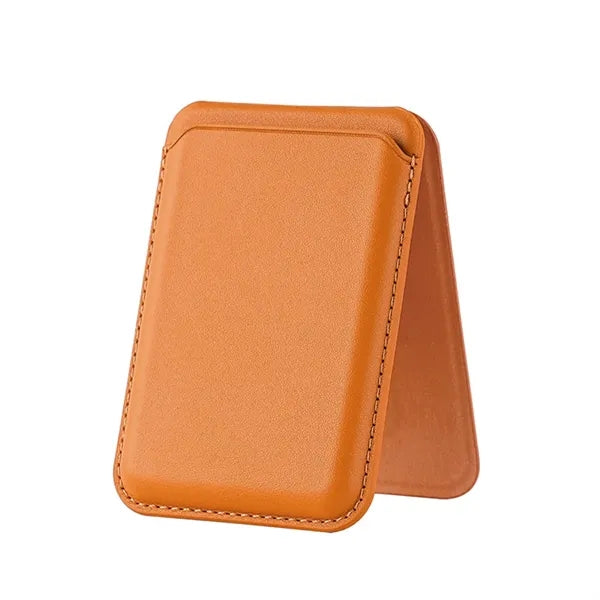 Magnetic PU Leather Phone Card Holder with Stand Function