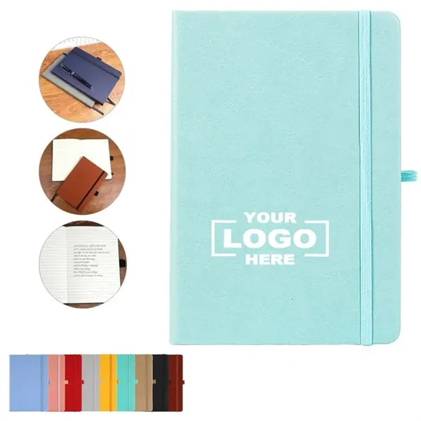 Leather Plain Medium Notebook