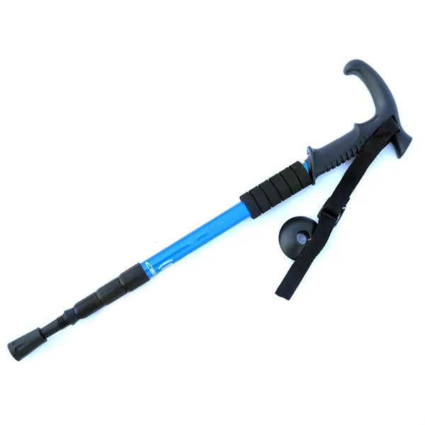 4 section T handle Walking Sticks For Hiking
