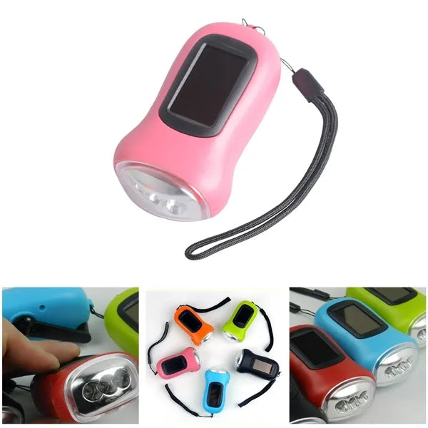 Portable Solar Crank Emergency Light