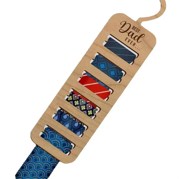 Wooden Ties Belts Scarves Organizer Hanger Necktie Rack